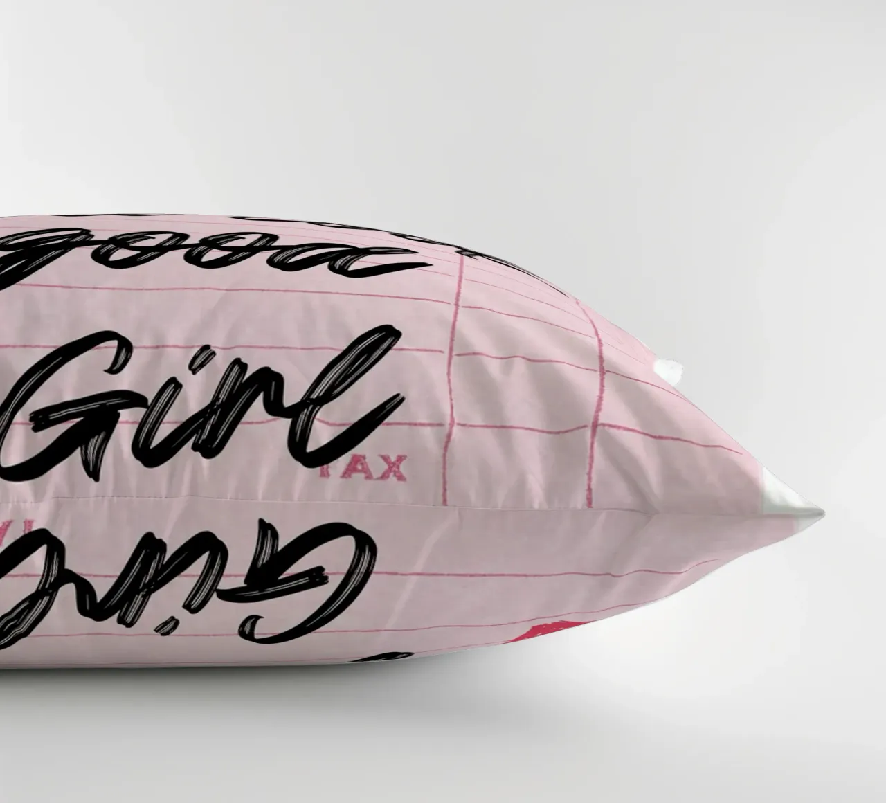 "Damn You Look Good Girl" Guest Check Art Print decorative cushion by homdeco