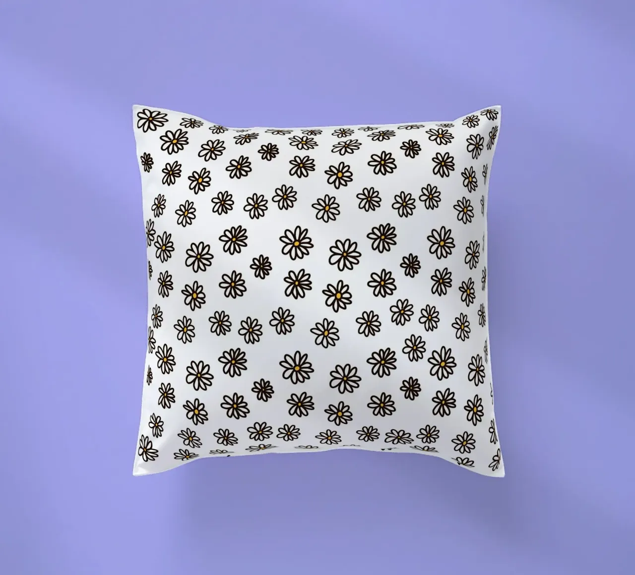 Daisies decorative cushion by Marosie