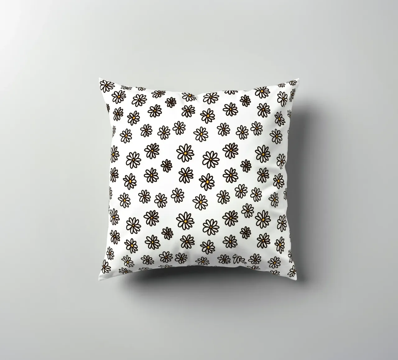 Daisies decorative cushion by Marosie