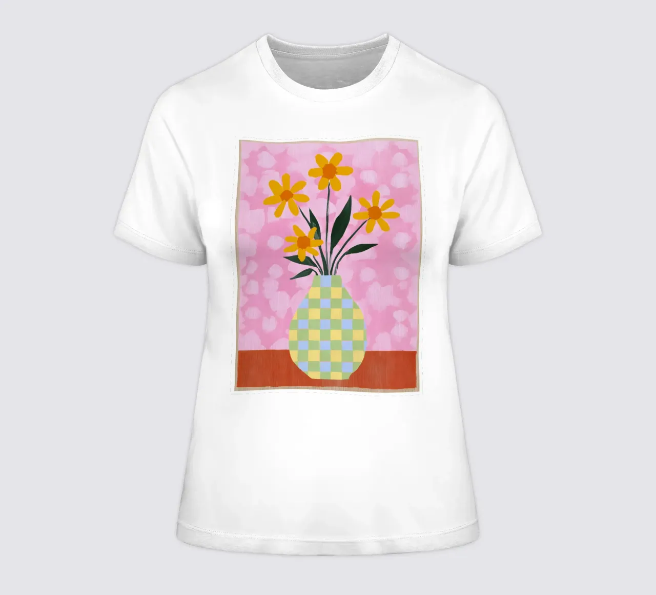 Retro Abstract Vase t-shirt da donna da Gypsy Galleria