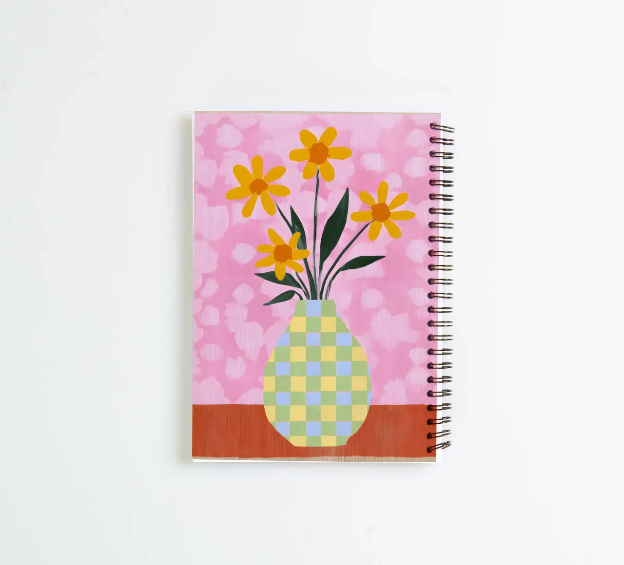 Retro Abstract Vase Ringbuch von Gypsy Galleria