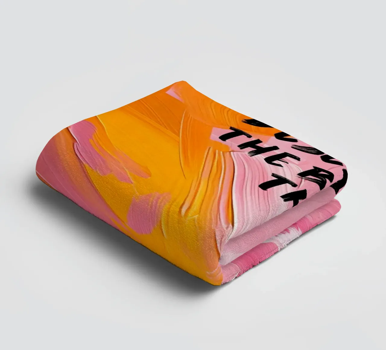 "Je verdient alle mooie dingen Abstracte kunstdruk badhanddoek van homdeco