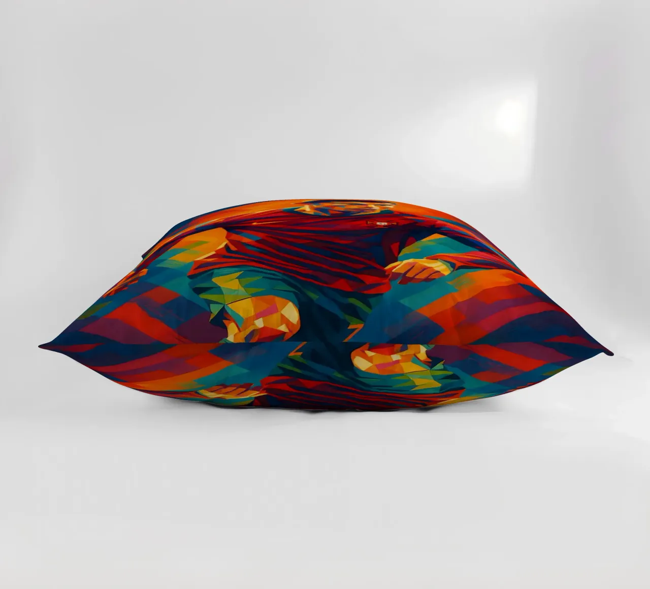 Cristiano Ronaldo dribbles the ball decorative cushion by BONANZA