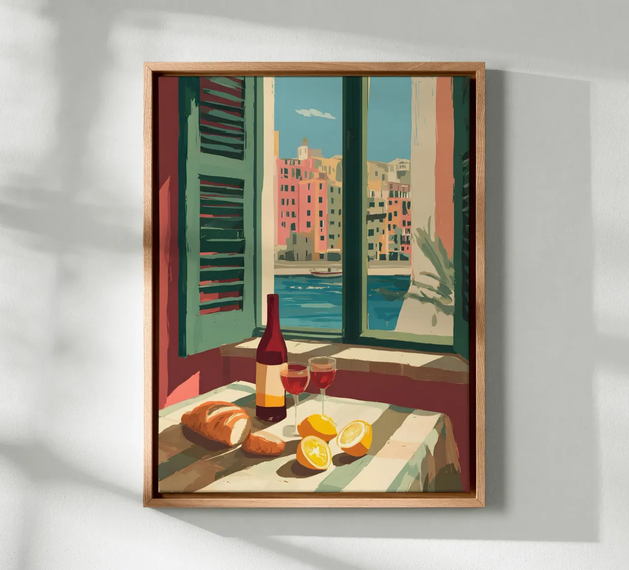 Genova Window tela con Cornice a cassetta da Gypsy Galleria