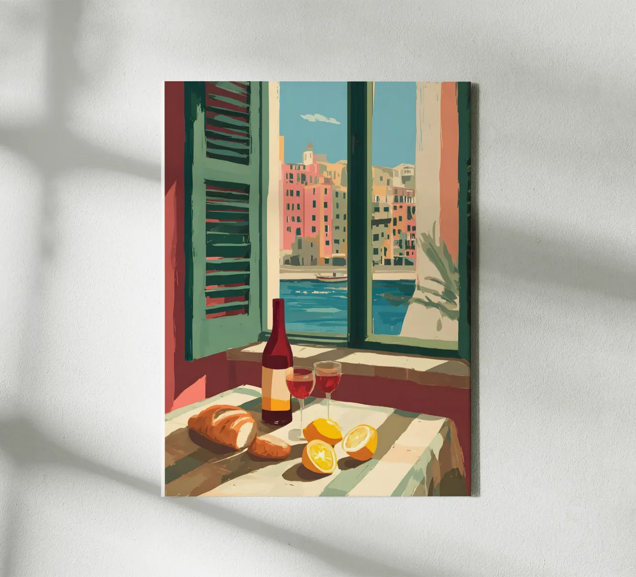 Genova Window tela con Cornice a cassetta da Gypsy Galleria