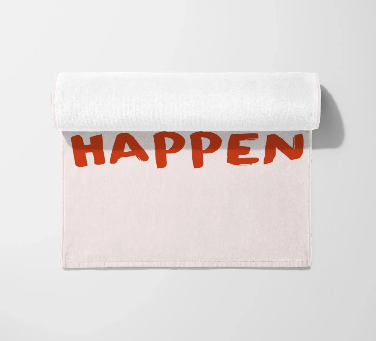 "What's The Best That Could Happen" Motivational Art beach towel by homdeco