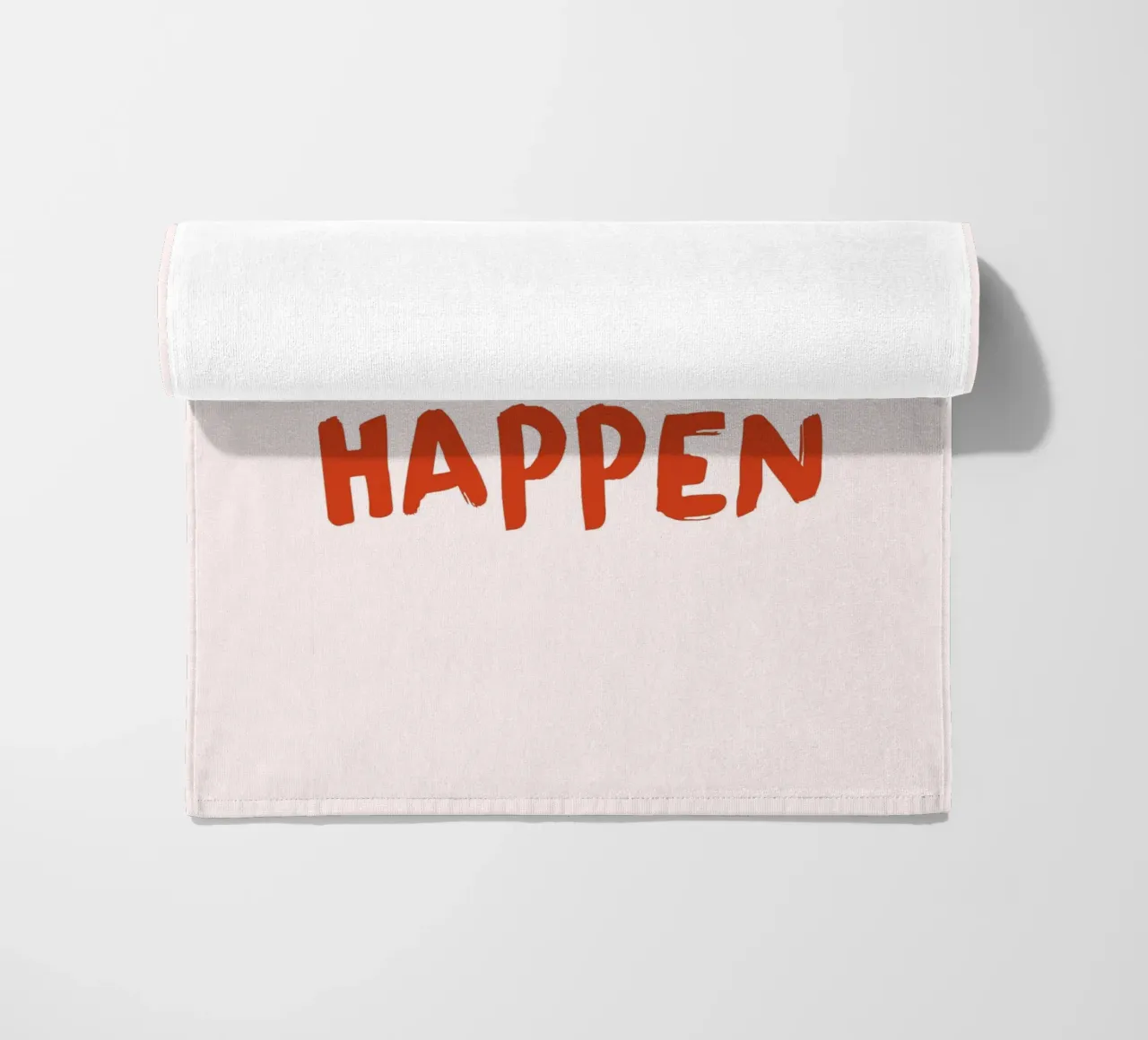 "What's The Best That Could Happen" Motivational Art beach towel by homdeco