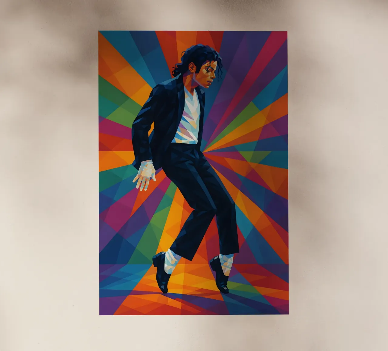 Michael Jackson moonwalk wpap art pellicola backlit da BONANZA