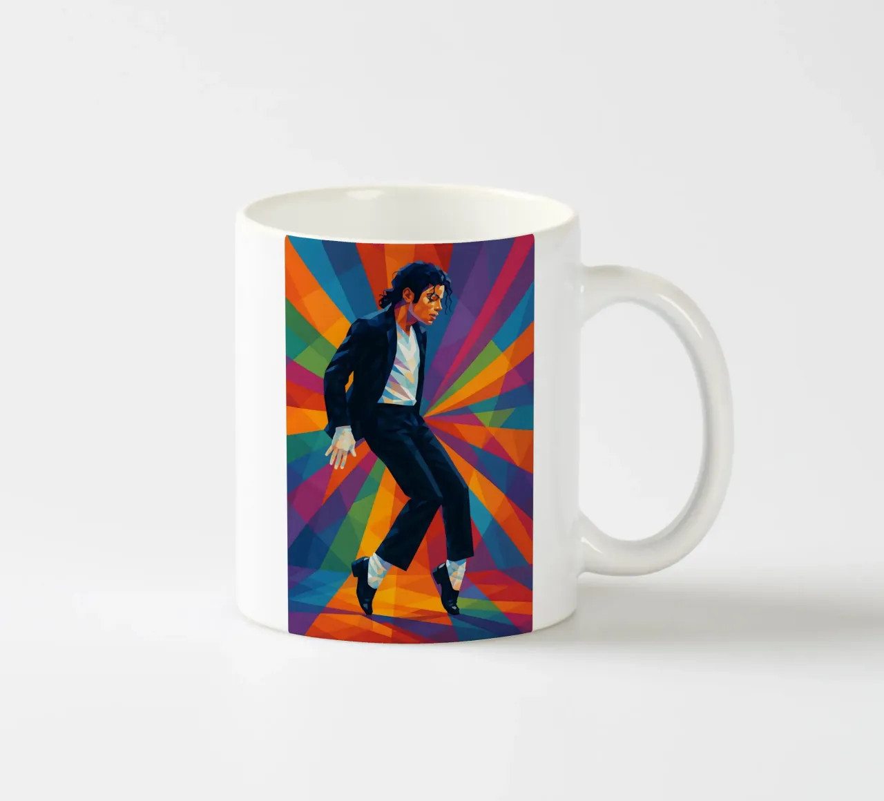 Michael Jackson moonwalk wpap art tazza in ceramica da BONANZA