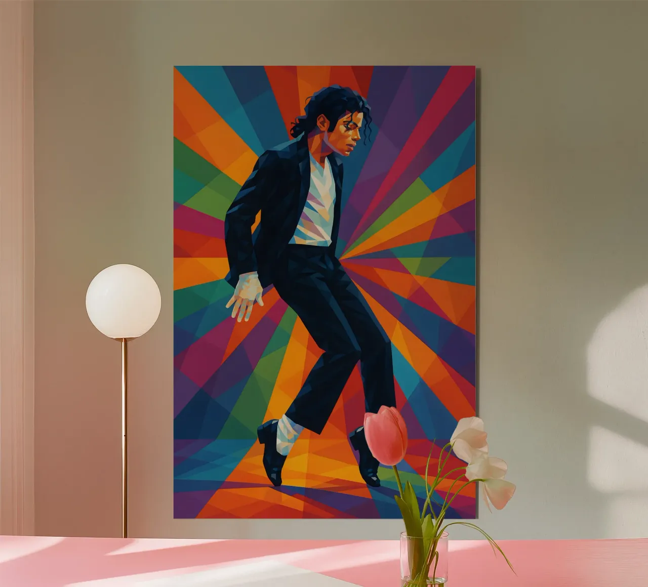 Michael Jackson moonwalk wpap art alluminio dibond da BONANZA