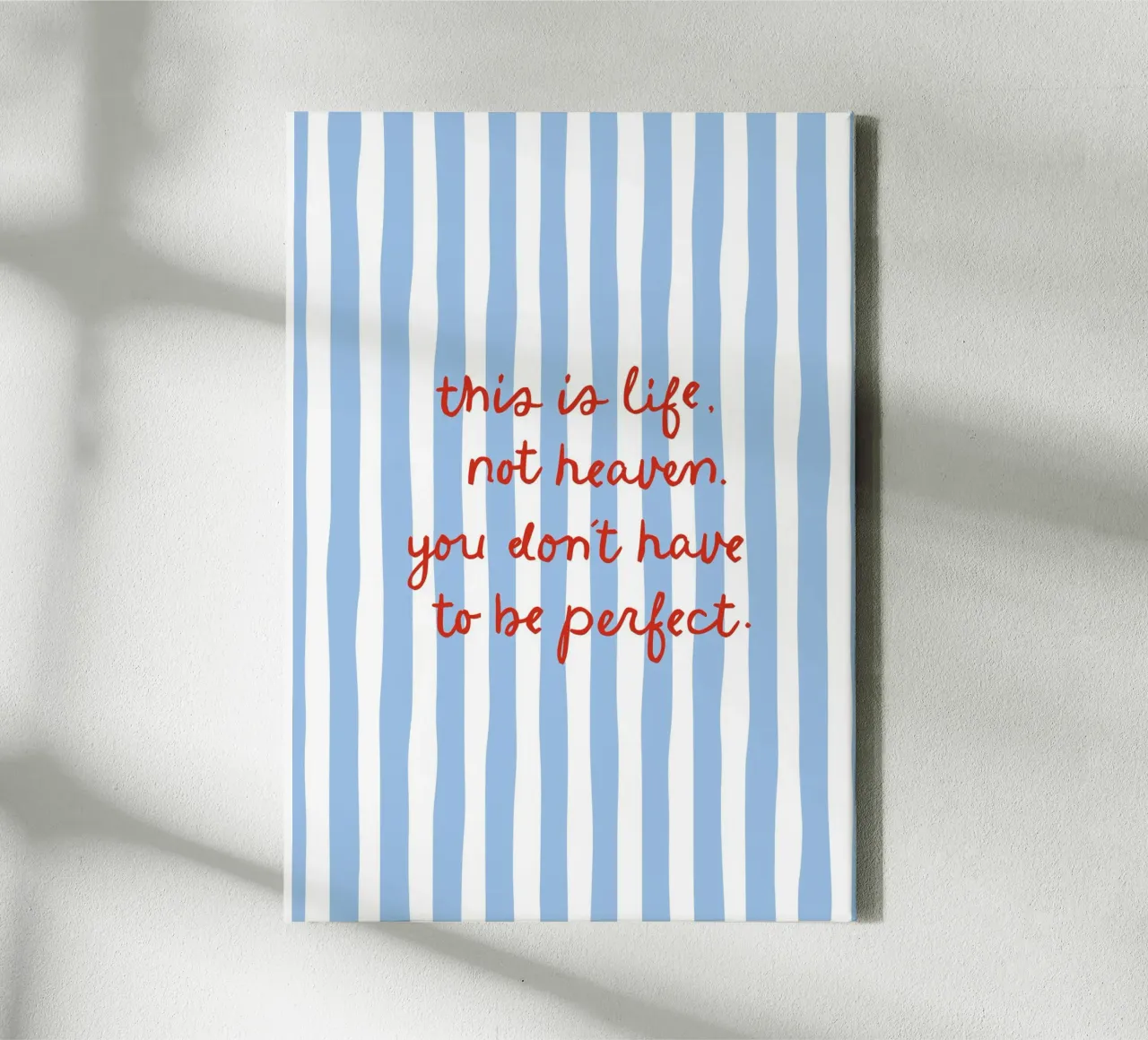 You don't have to be perfect tela con Cornice a cassetta da modeern