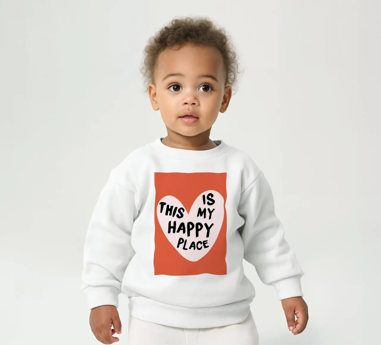 "This Is My Happy Place" Heartwarming Art Print baby sweatshirt by homdeco