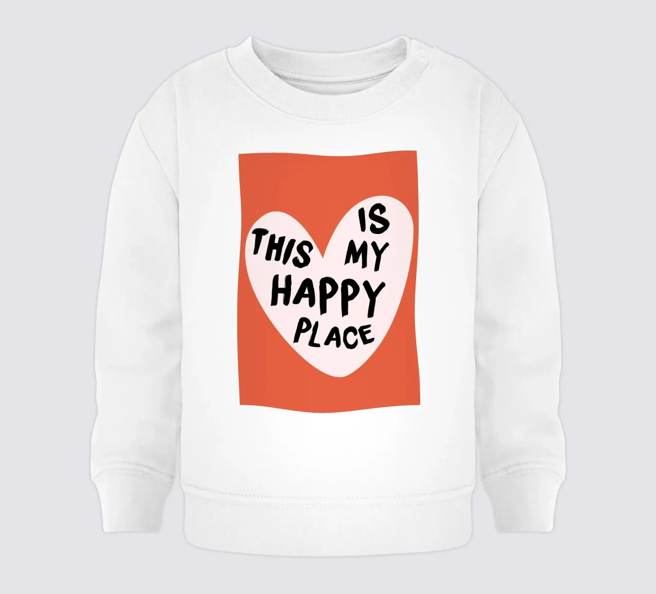 "This Is My Happy Place" Heartwarming Art Print baby sweatshirt by homdeco