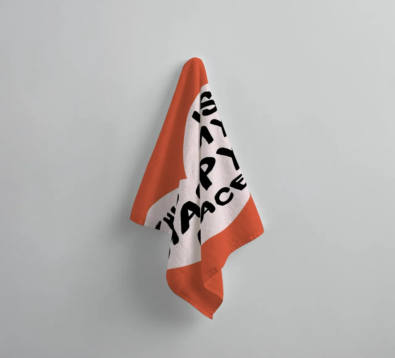 Impression d'art "This Is My Happy Place" qui réchauffe le cœur serviette de bain de homdeco