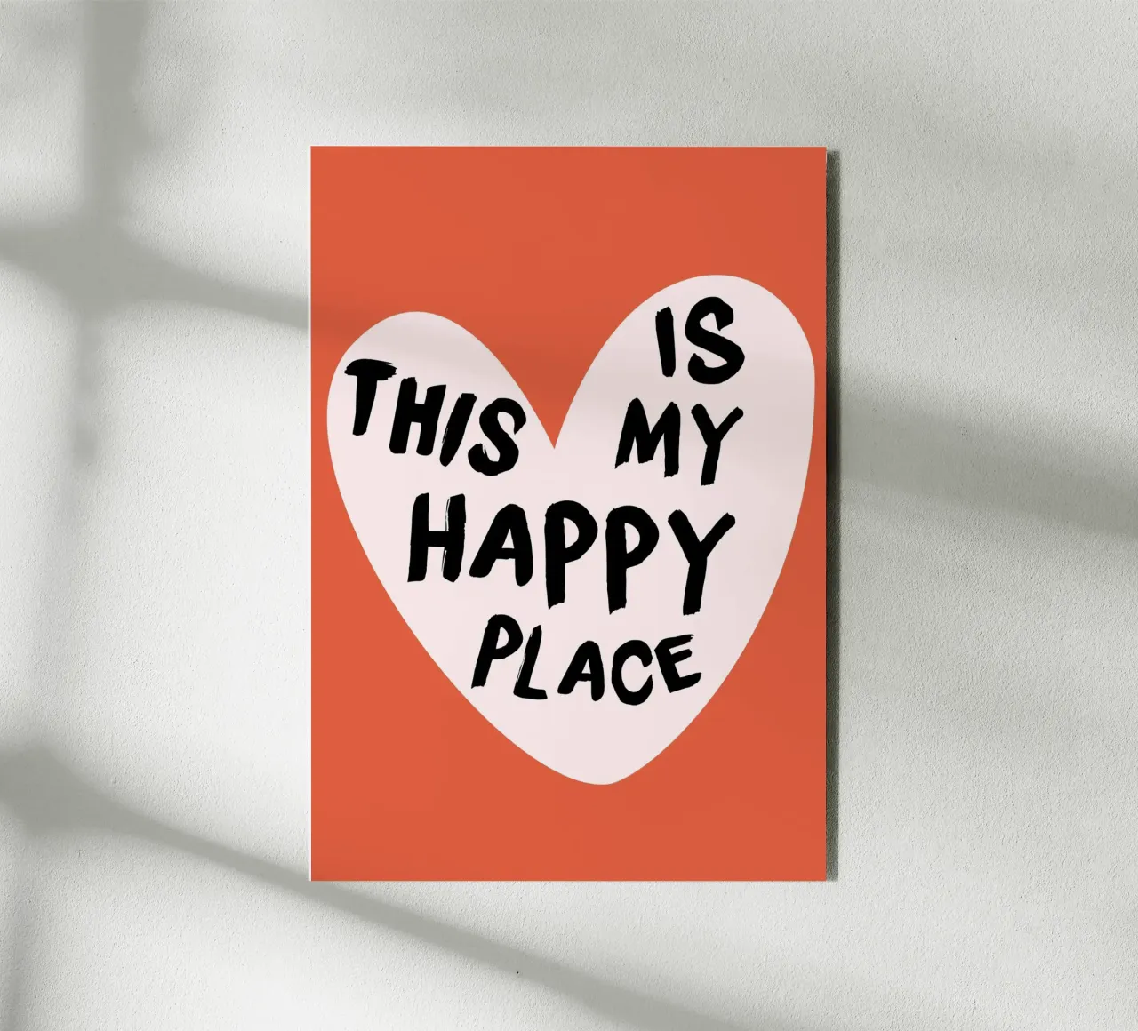 "This Is My Happy Place" Heartwarming Art Print forex plate by homdeco