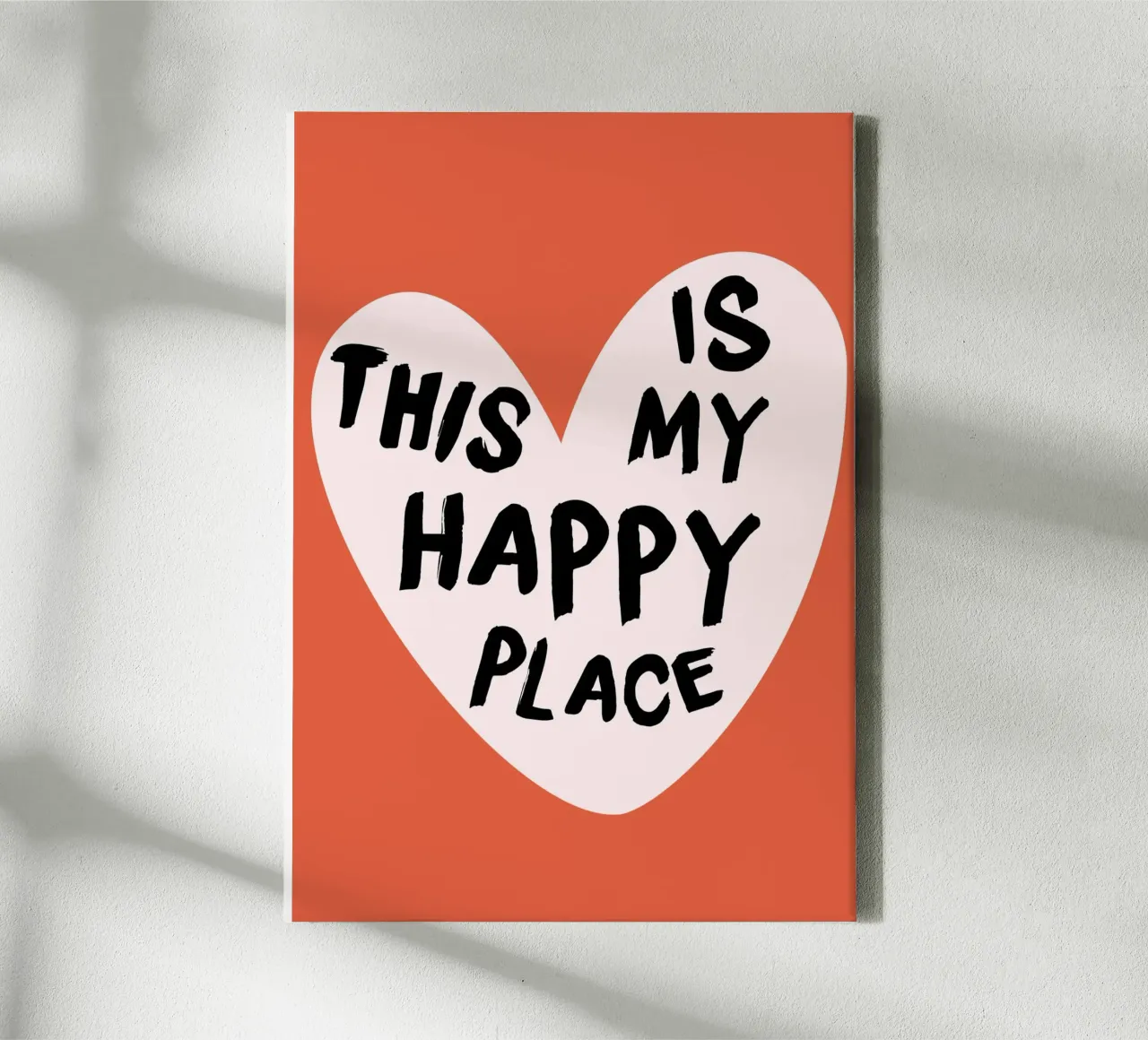 "Hartverwarmende kunstdruk "This Is My Happy Place canvas van homdeco