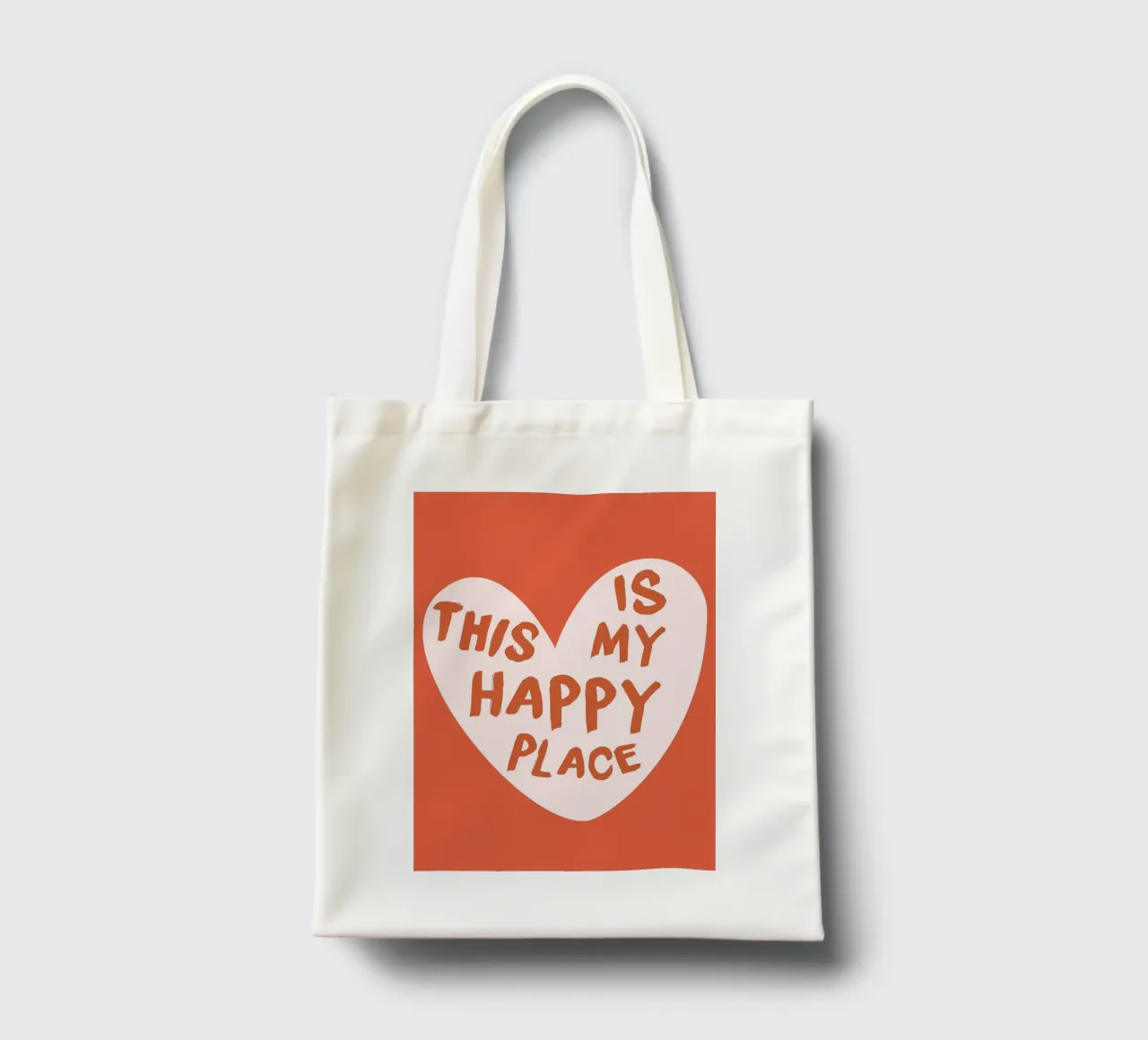 "This Is My Happy Place" Heartwarming Art Print tote bag by homdeco