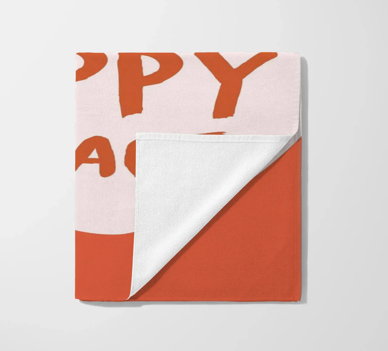 "This Is My Happy Place" Heartwarming Art Print beach towel by homdeco