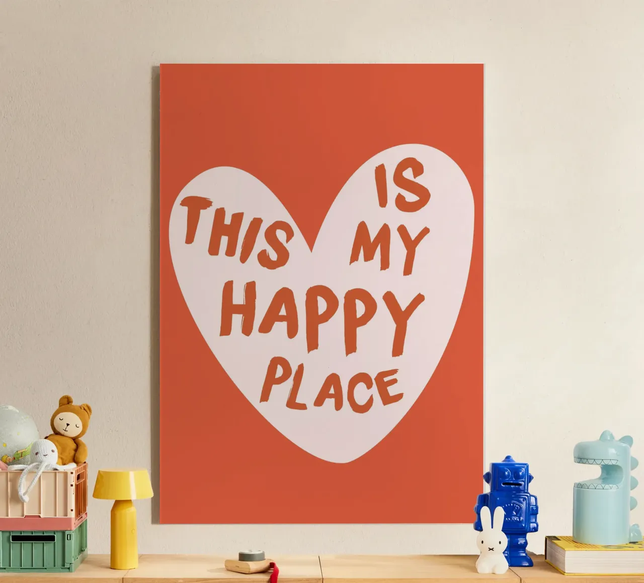 "This Is My Happy Place" Heartwarming Art Print acrylic glass by homdeco