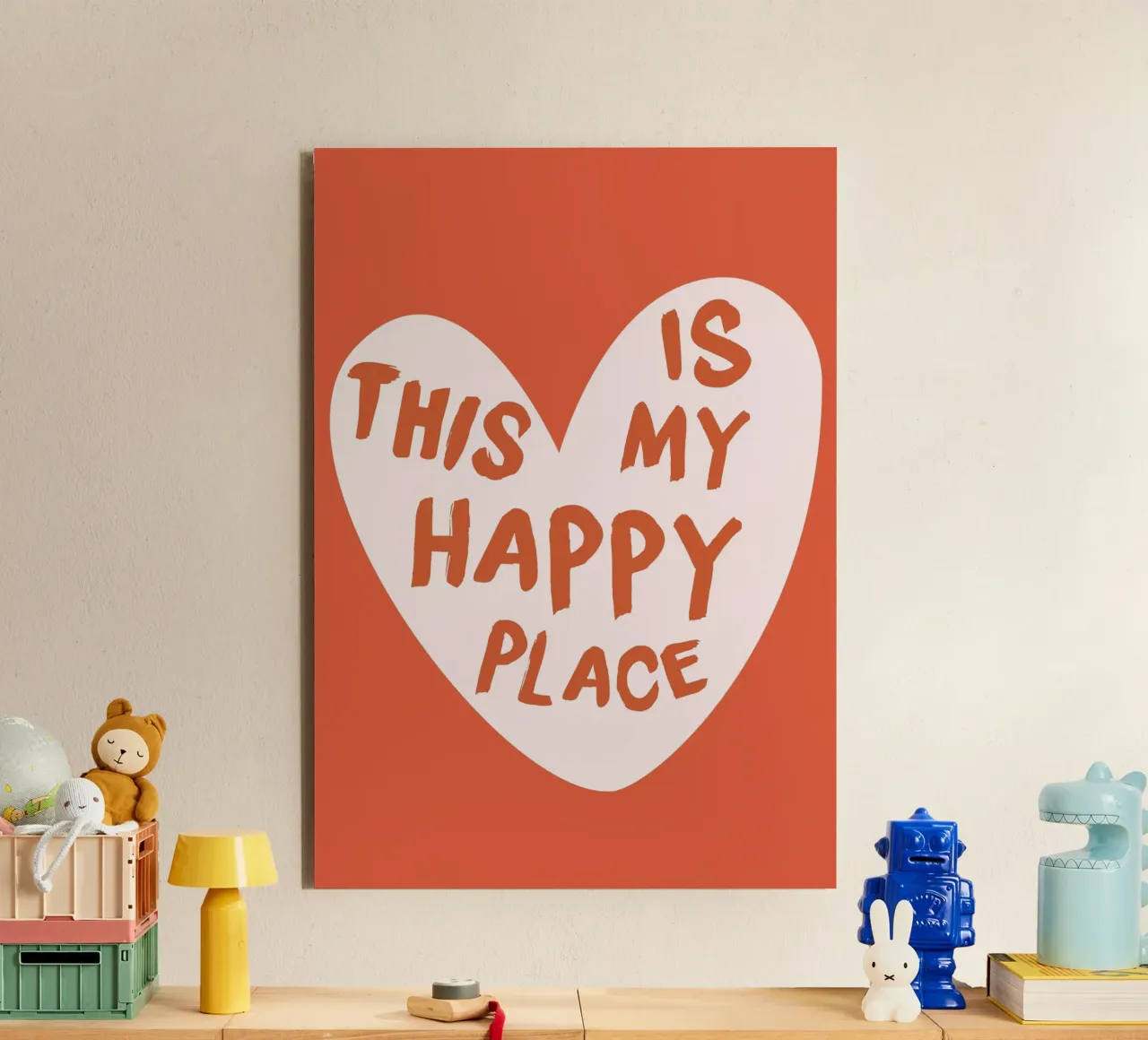 "This Is My Happy Place" Heartwarming Art Print forex plate by homdeco