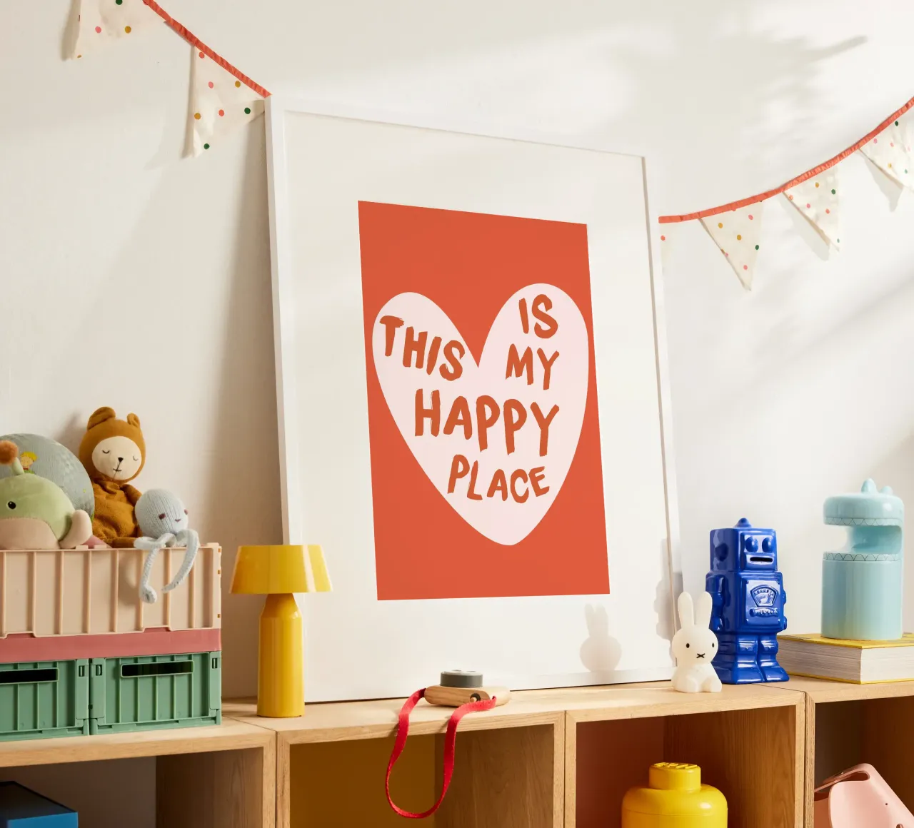 "This Is My Happy Place" Heartwarming Art Print poster by homdeco