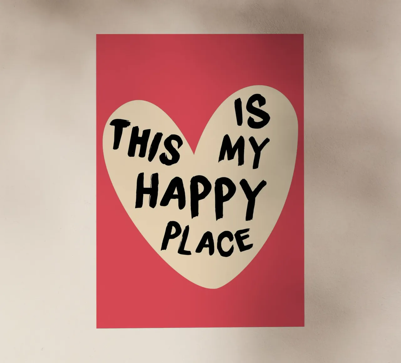 "This Is My Happy Place" Heartwarming Art Print backlit film by homdeco