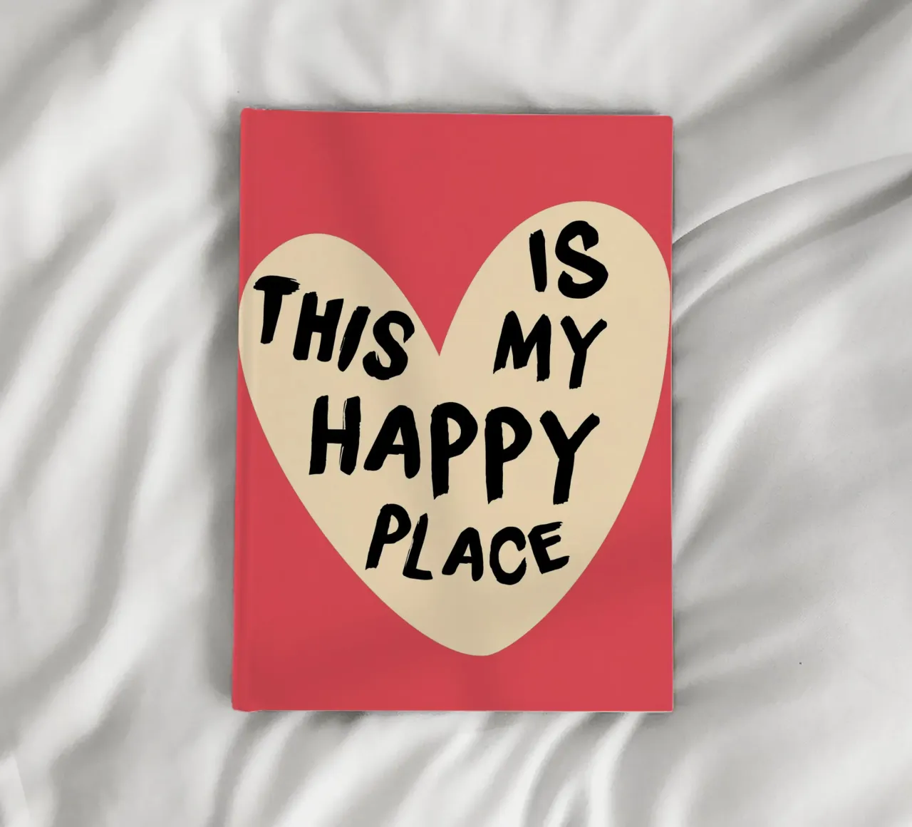 Impression d'art "This Is My Happy Place" qui réchauffe le cœur carnet de notes de homdeco