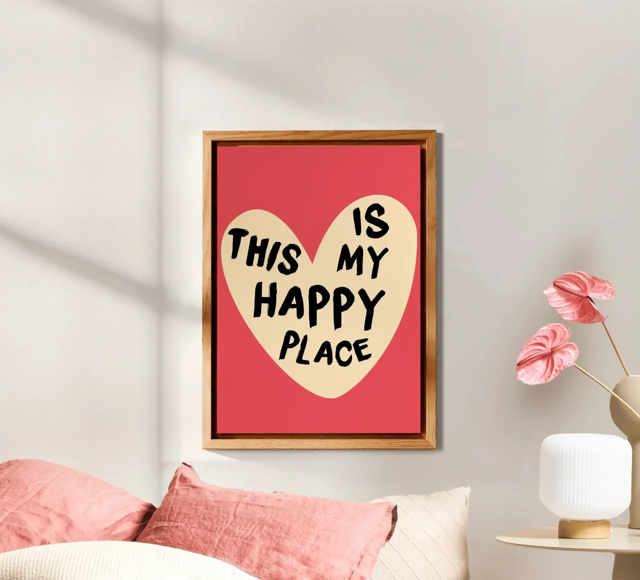"This Is My Happy Place" Heartwarming Art Print forex plate by homdeco