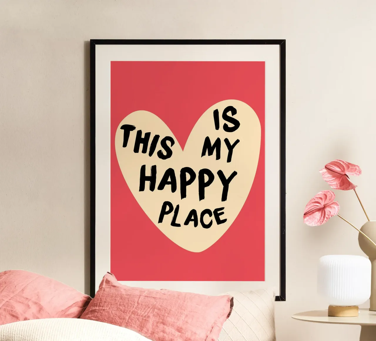 "This Is My Happy Place" Heartwarming Art Print poster by homdeco