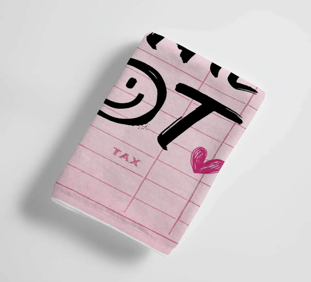 "Do It For The Plot" Trendy Guest Check Kunstdruck Handtuch von homdeco
