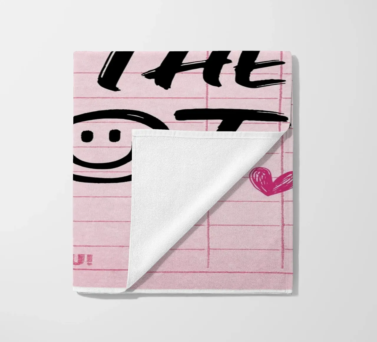 "Do It For The Plot" Trendy Guest Check Kunstdruck Strandtuch von homdeco