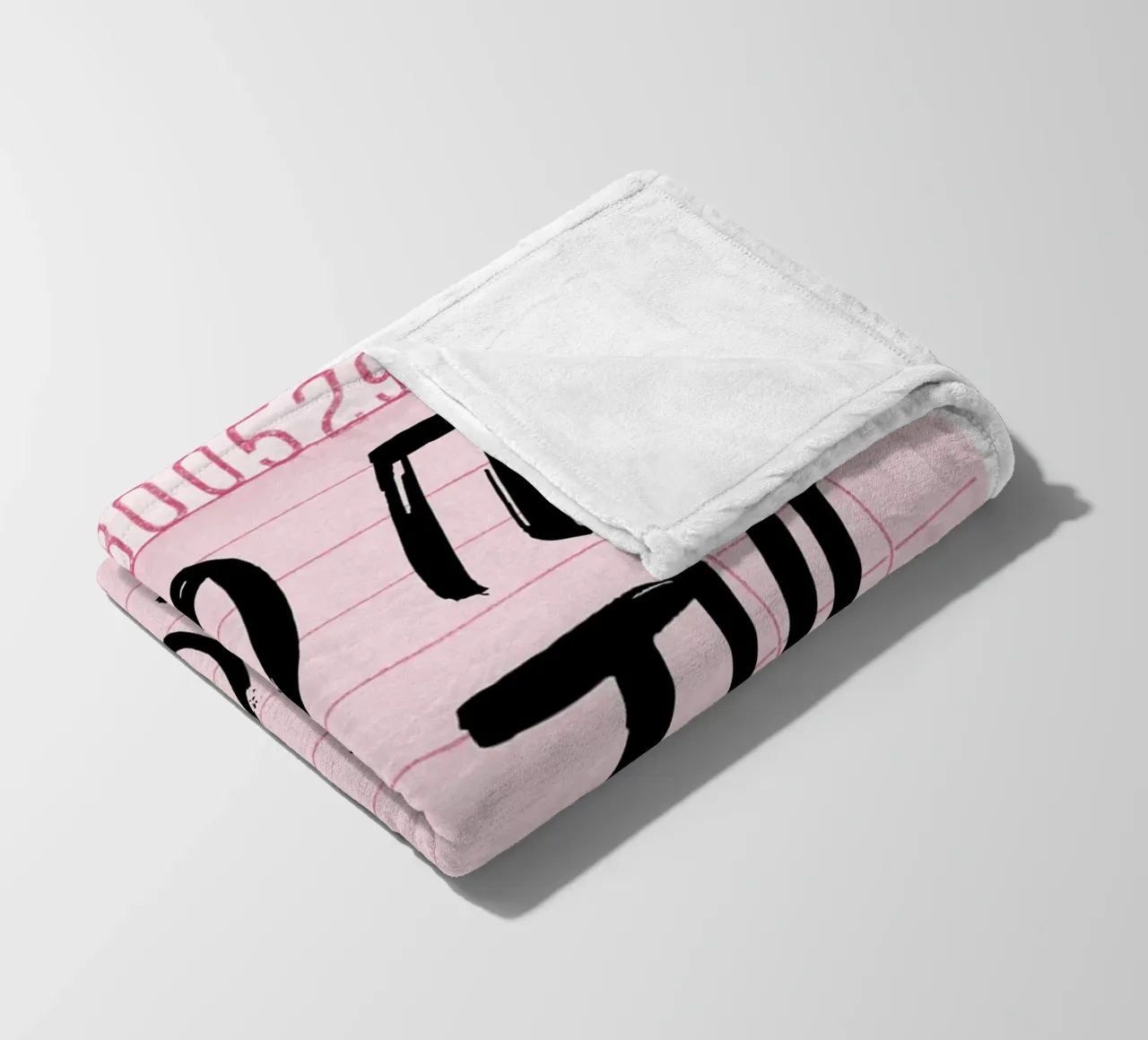 "Do It For The Plot" Trendy Guest Check Kunstdruck Fleecedecke von homdeco