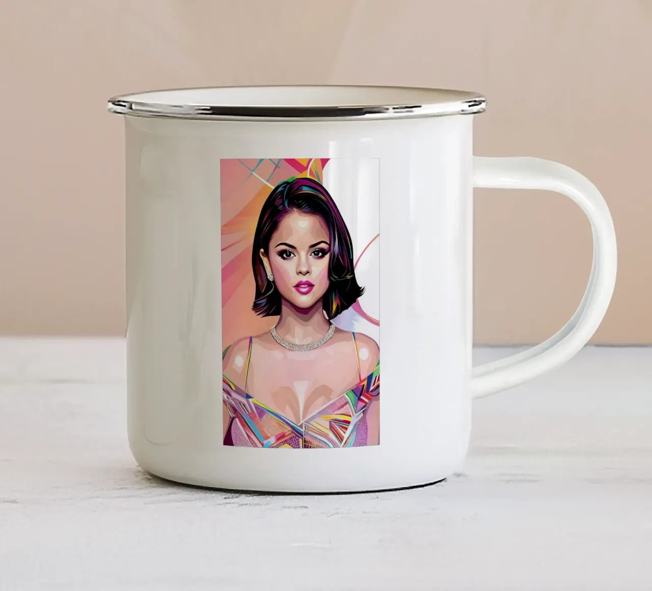 Selena Gomez tazza in smalto da BONANZA