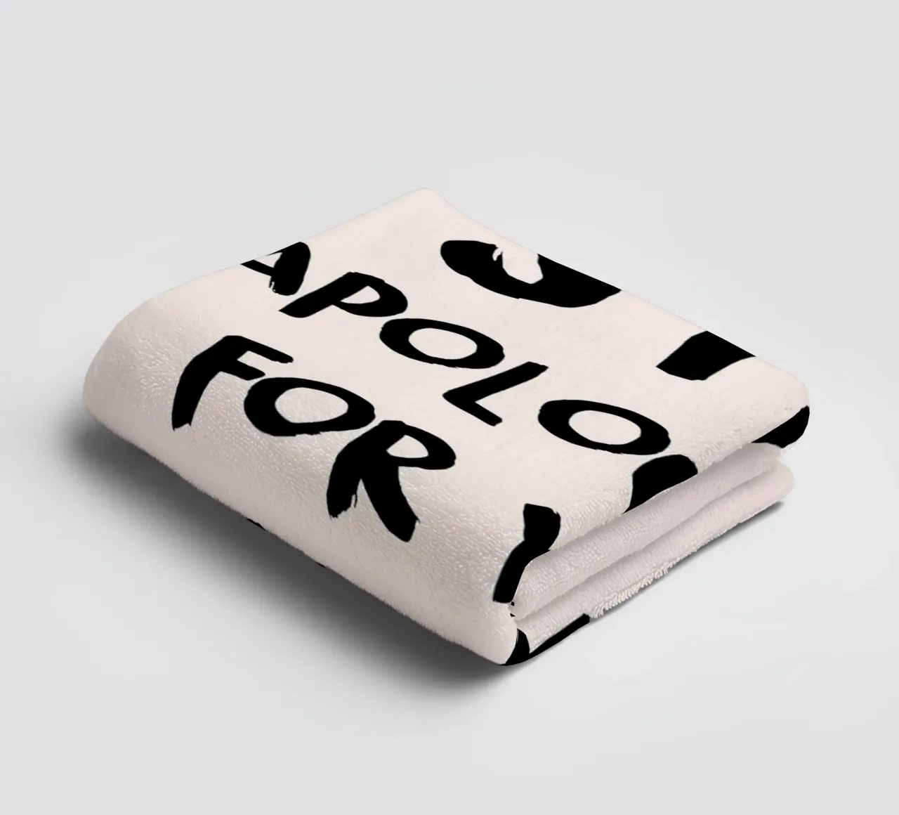 "Stop Apologizing for Emotions" Empowering Art Print towel by homdeco
