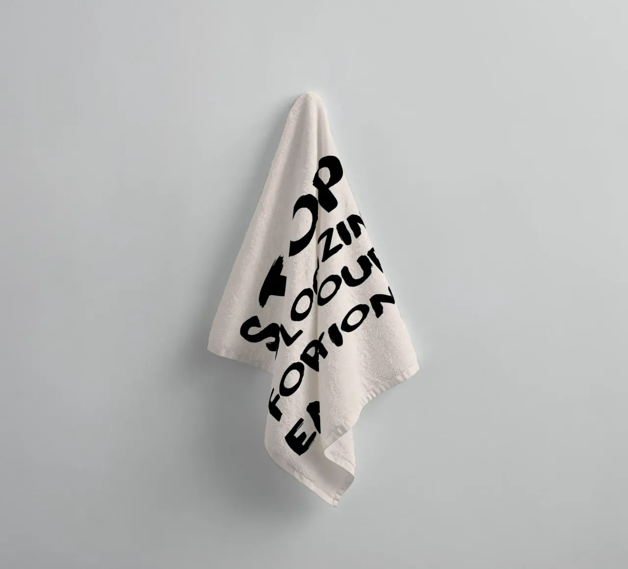 "Stop Apologizing for Emotions" Empowering Art Print towel by homdeco