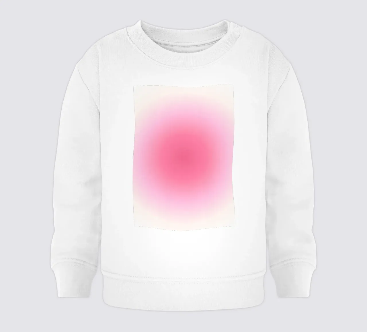 Gradiente Rosa Suave: Estética Aura Art Print sudadera de bebé de homdeco