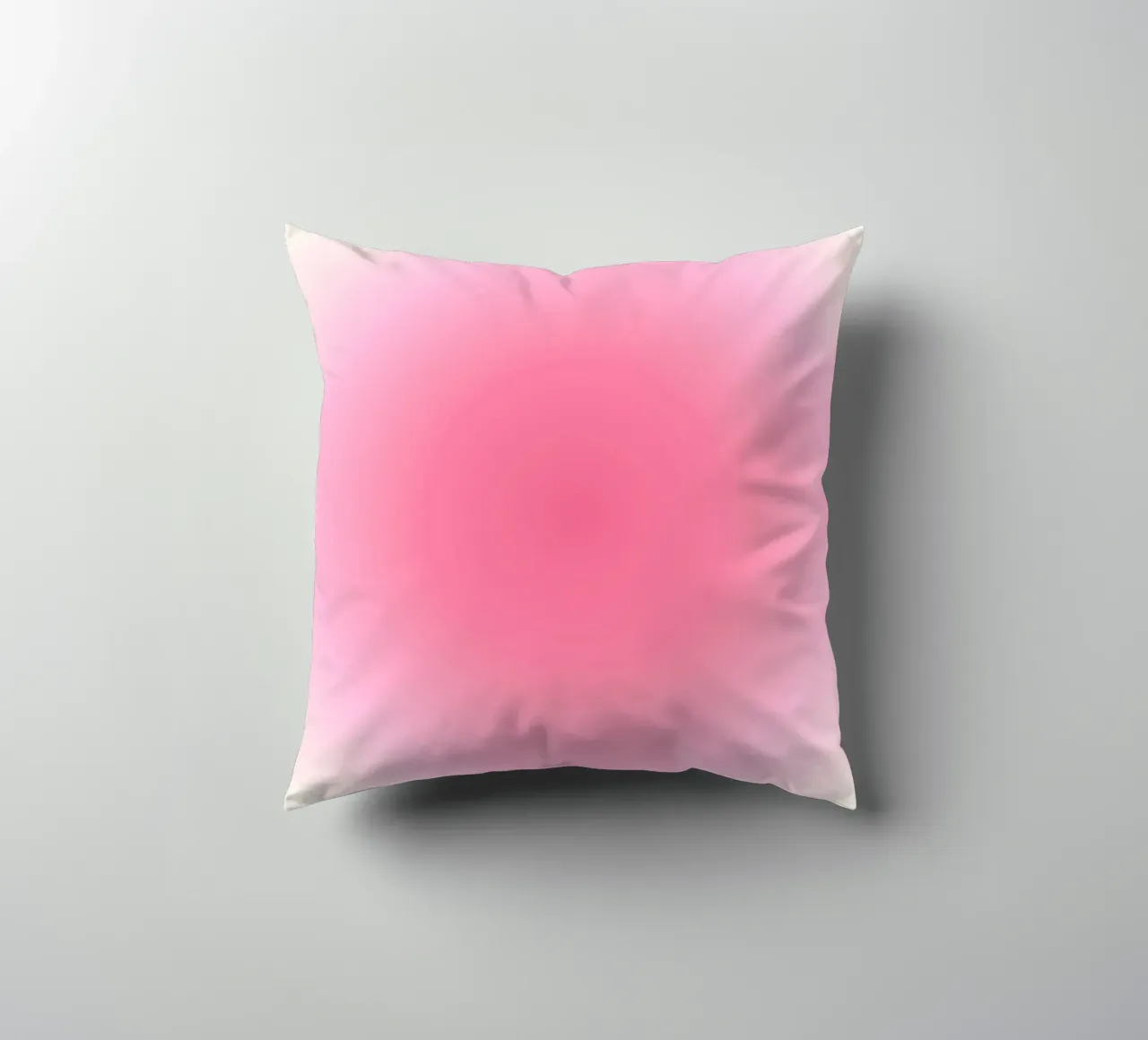Soft Pink Gradient: Aesthetic Aura Art Print decorative cushion by homdeco