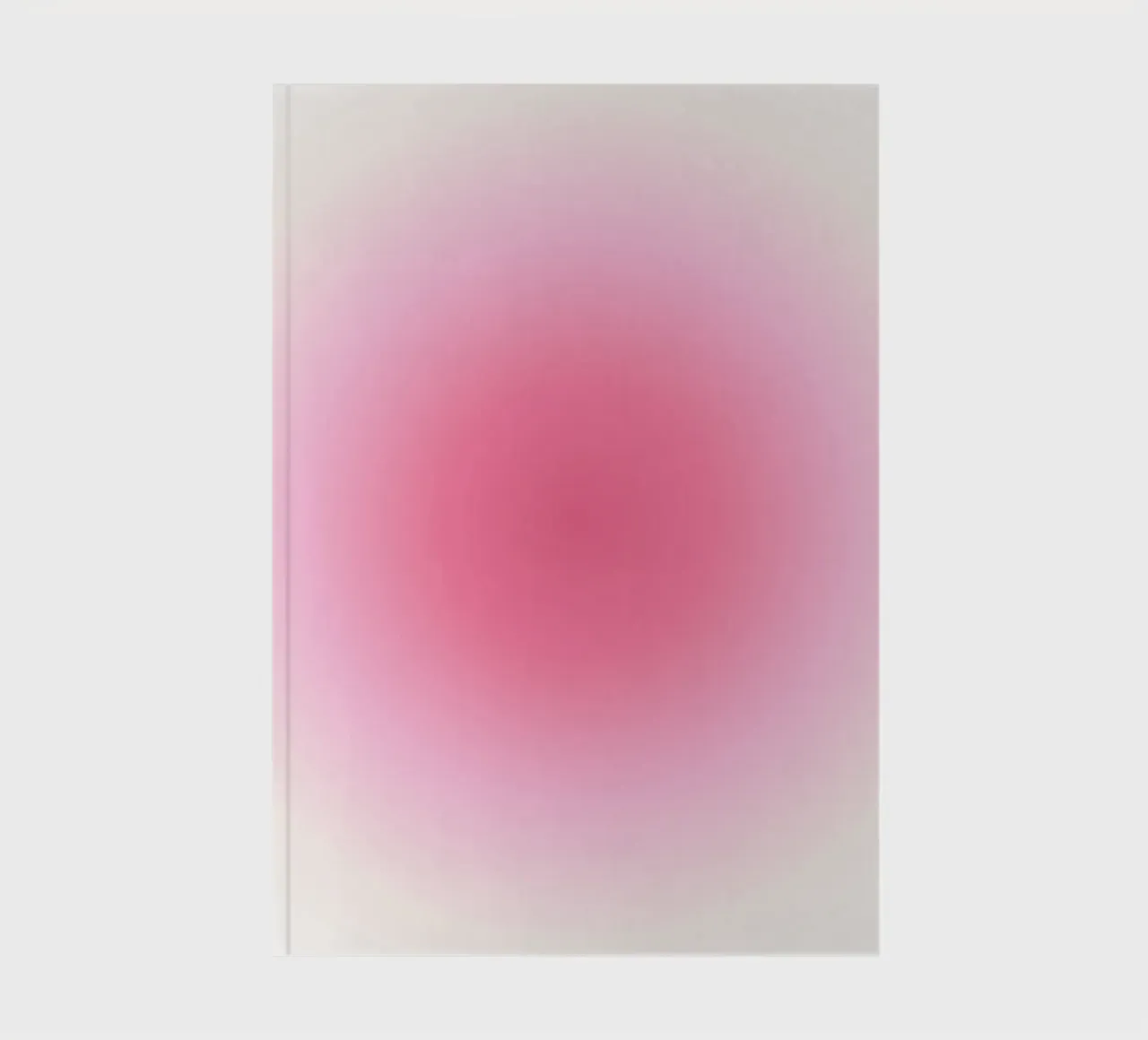 Soft Pink Gradient: Aesthetic Aura Art Print notebook by homdeco