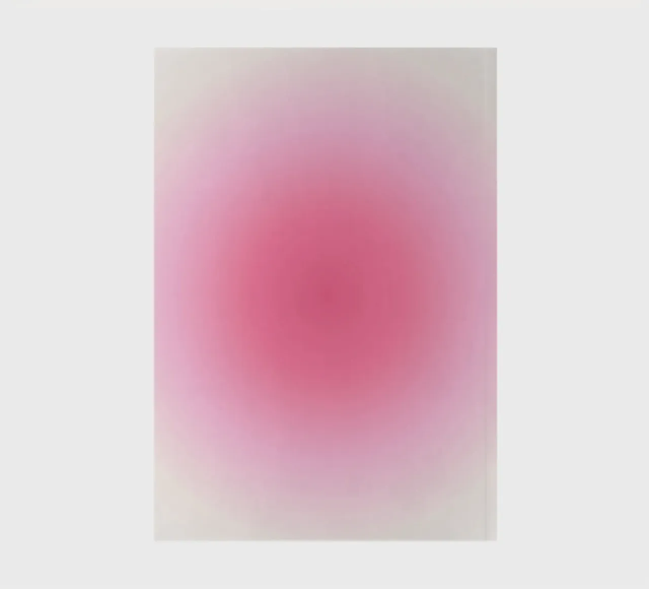 Soft Pink Gradient: Aesthetic Aura Art Print notebook by homdeco