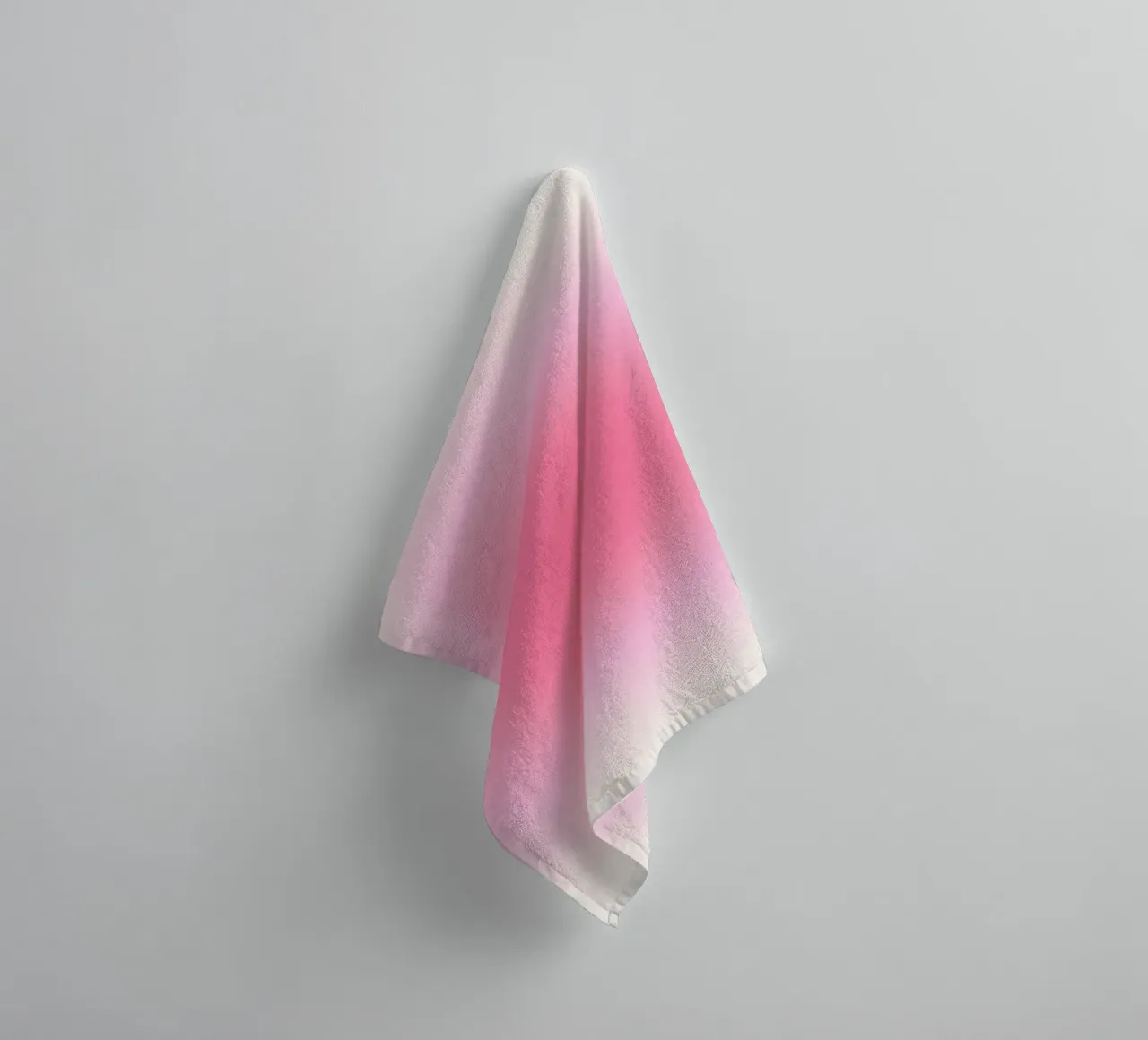 Soft Pink Gradient: Aesthetic Aura Art Print towel by homdeco