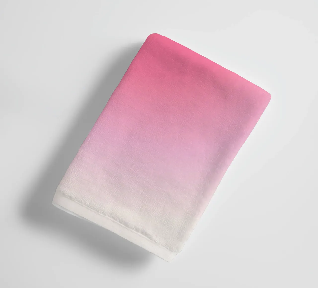 Soft Pink Gradient: Aesthetic Aura Art Print towel by homdeco