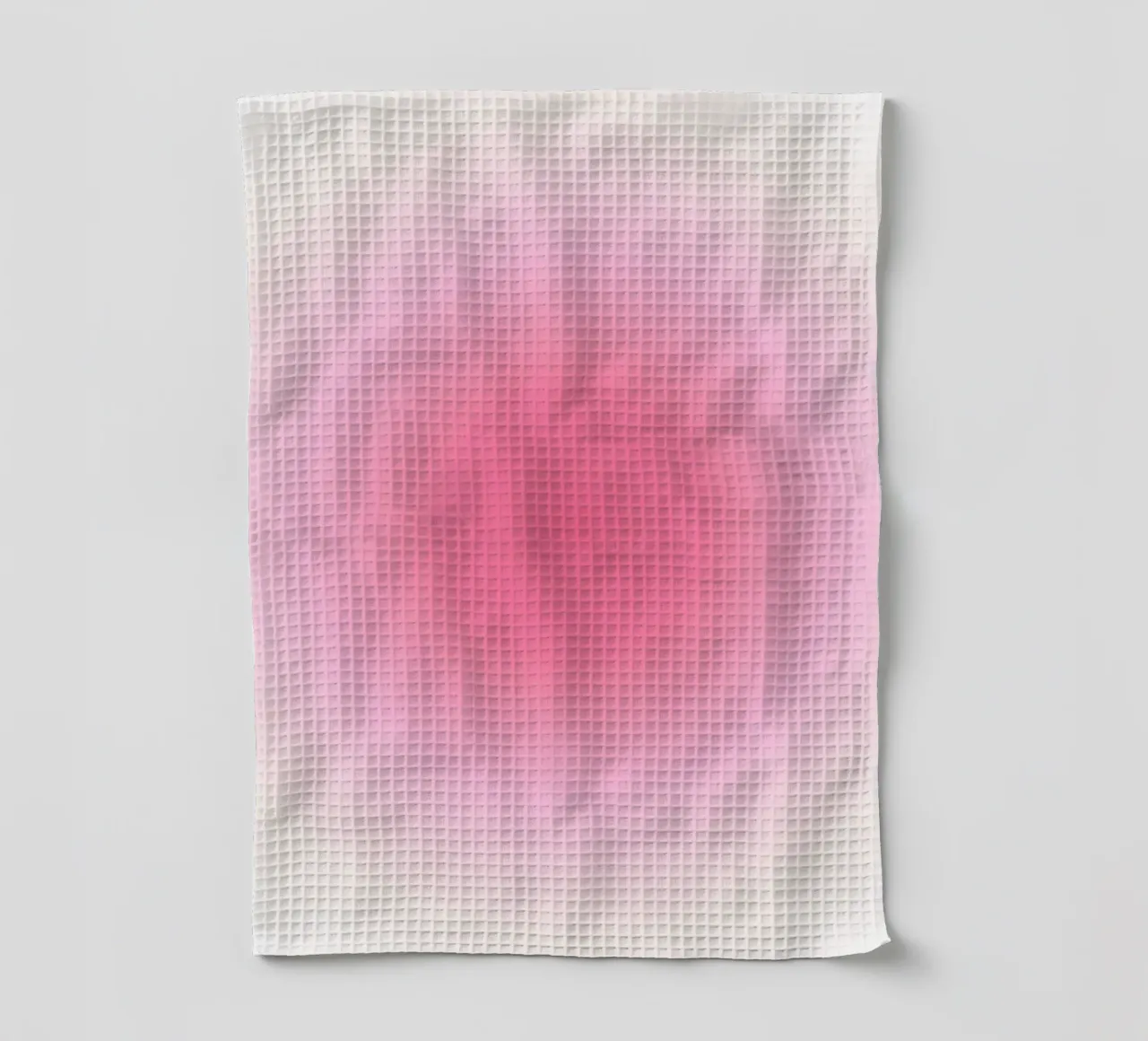 Soft Pink Gradient: Aesthetic Aura Art Print tea towel by homdeco