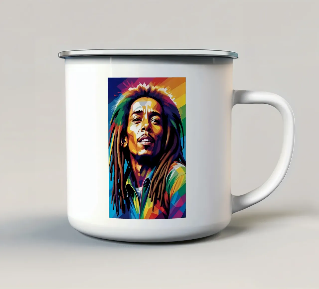 Bob Marley tazza in smalto da BONANZA