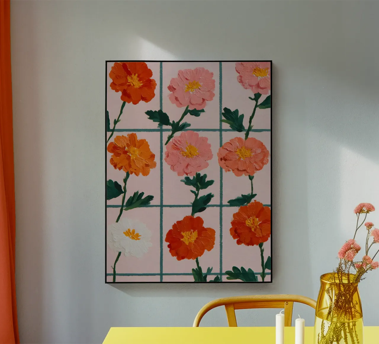 Floral Grid plexiglass da Gypsy Galleria