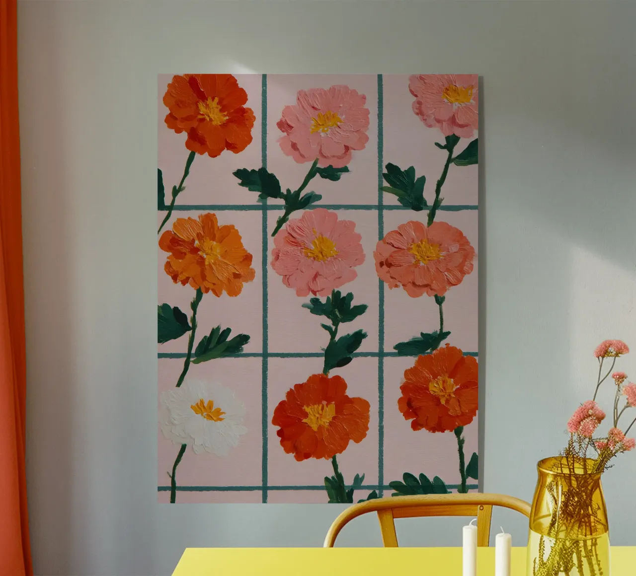 Floral Grid plexiglass da Gypsy Galleria