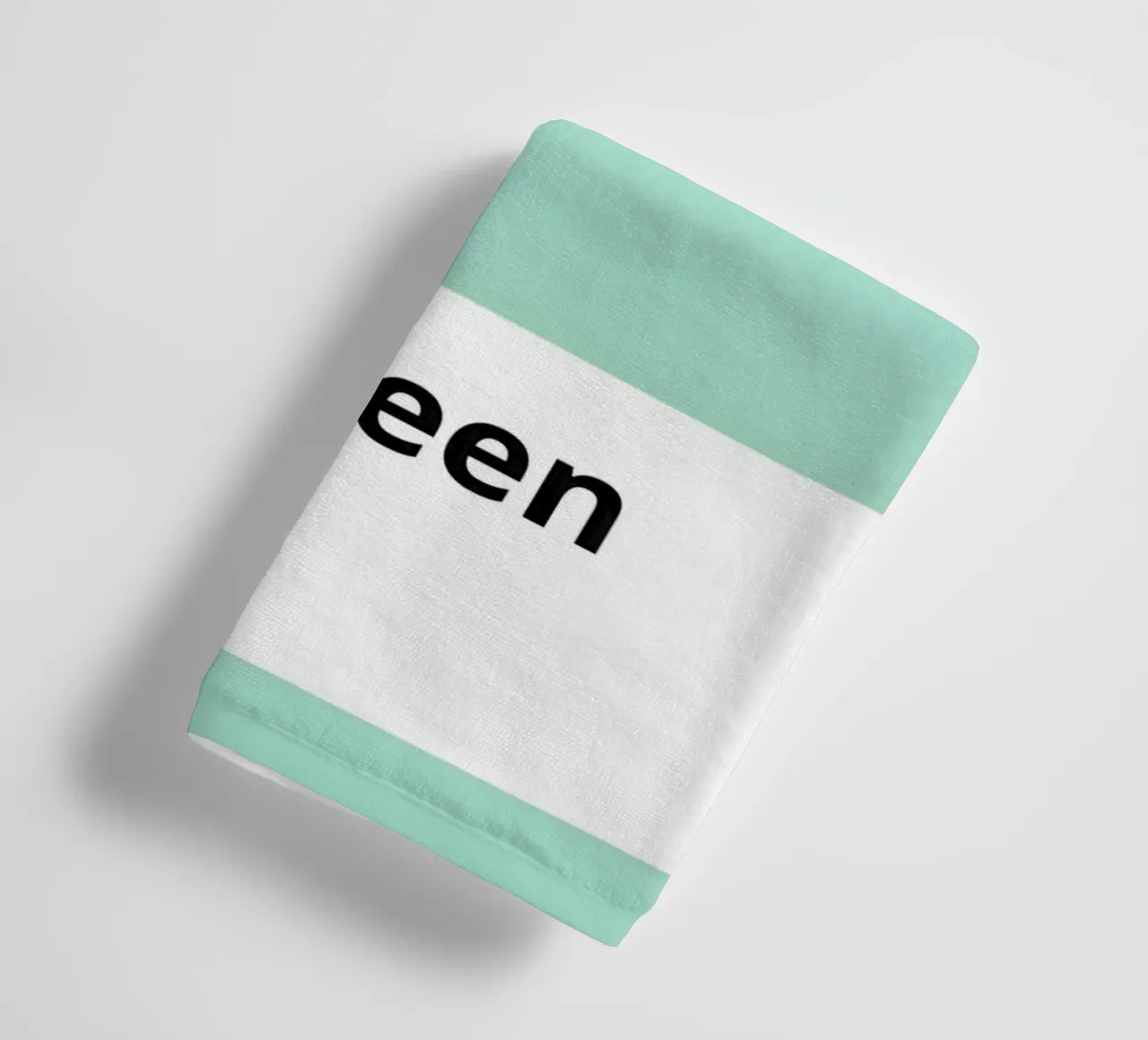 Pantone Brook Green: Minimalist Color Block Print towel by homdeco