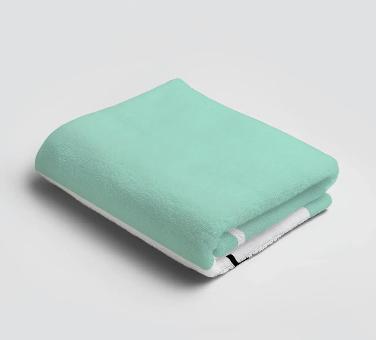 Pantone Brook Green: Minimalist Color Block Print towel by homdeco