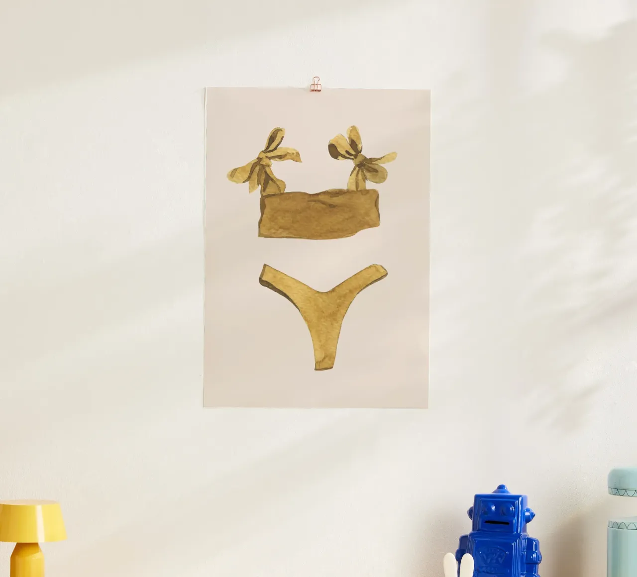 Traje de baño Boho Chic Acuarela Art Print Trendy poster de dawnthesea