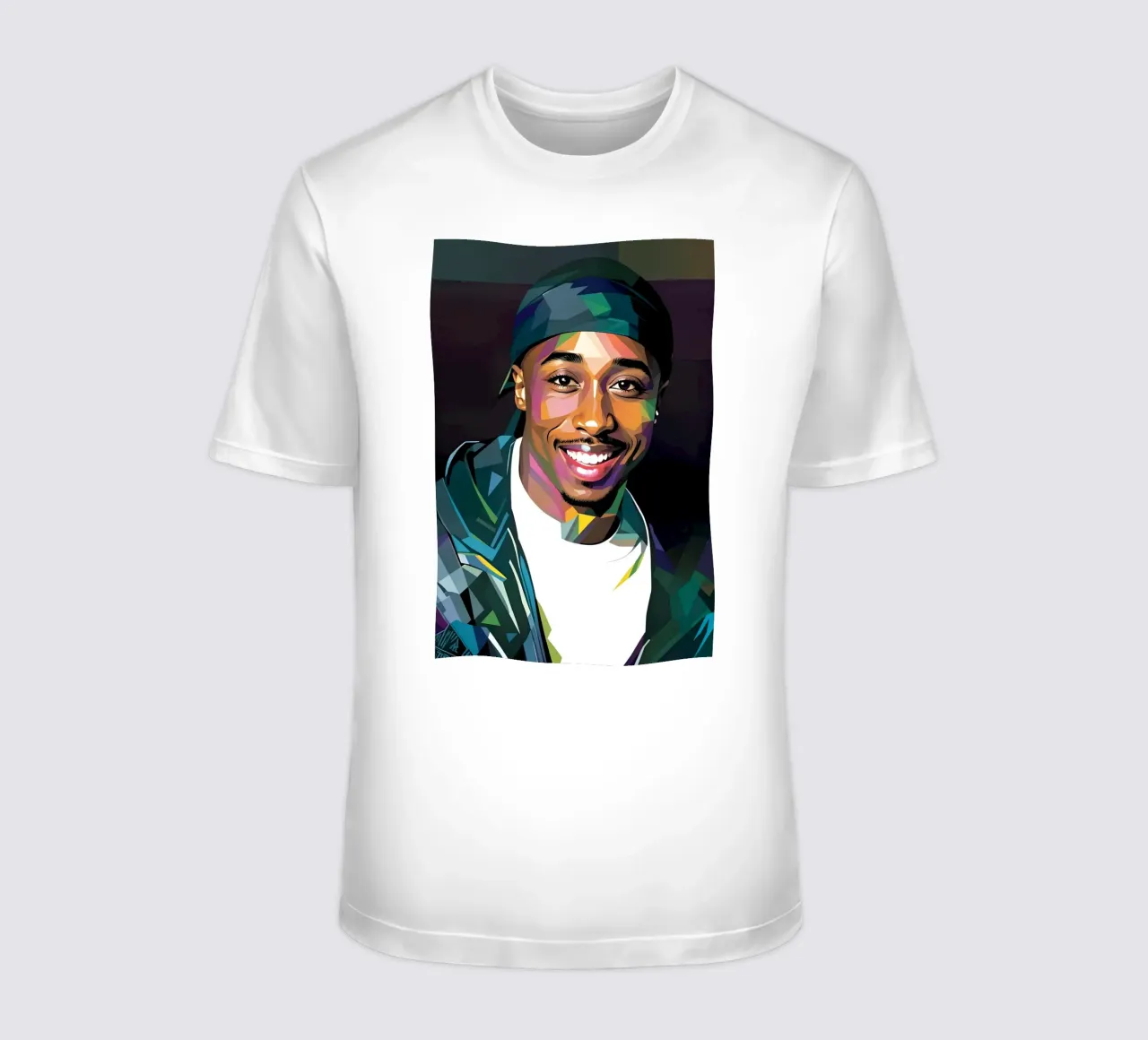 Tupac Shakur smile t-shirt by BONANZA