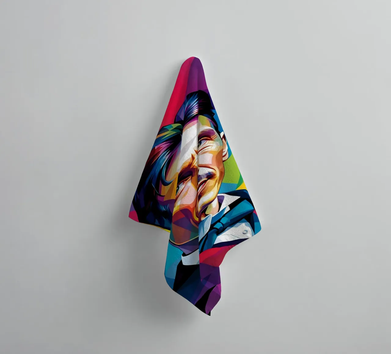 Nikola Tesla towel by BONANZA